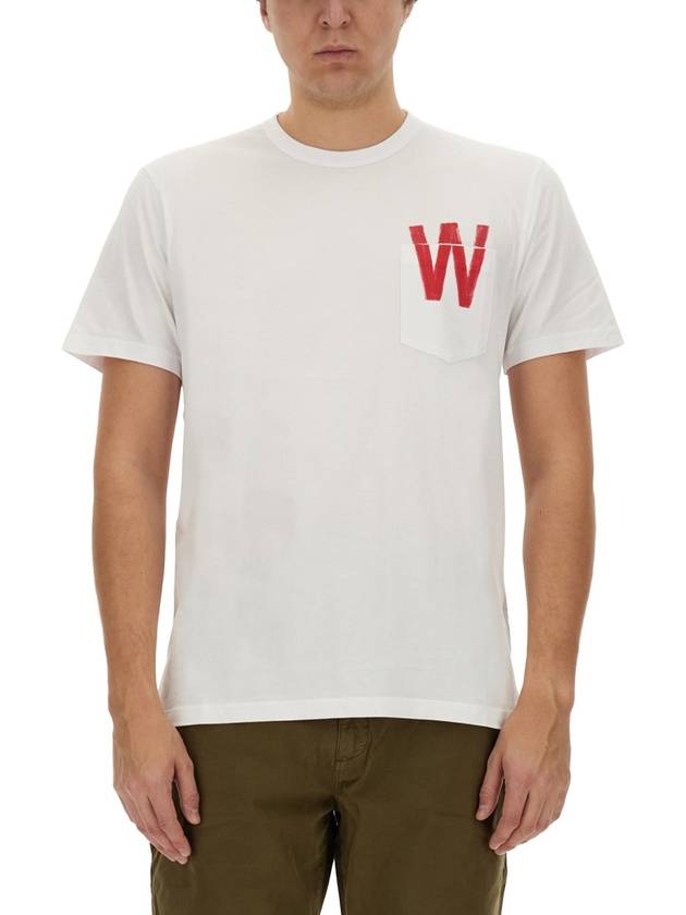 T-SHIRT WITH LOGO - WOOLRICH - BALAAN 1