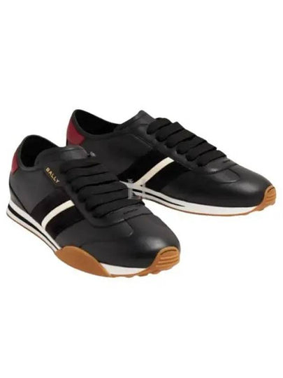 Sussex Leather Low-Top Sneakers Black - BALLY - BALAAN 2