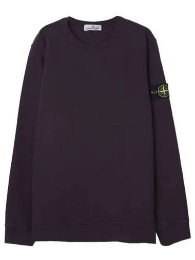 Brushed cotton fleece crew neck sweatshirt regular fit - STONE ISLAND - BALAAN 1