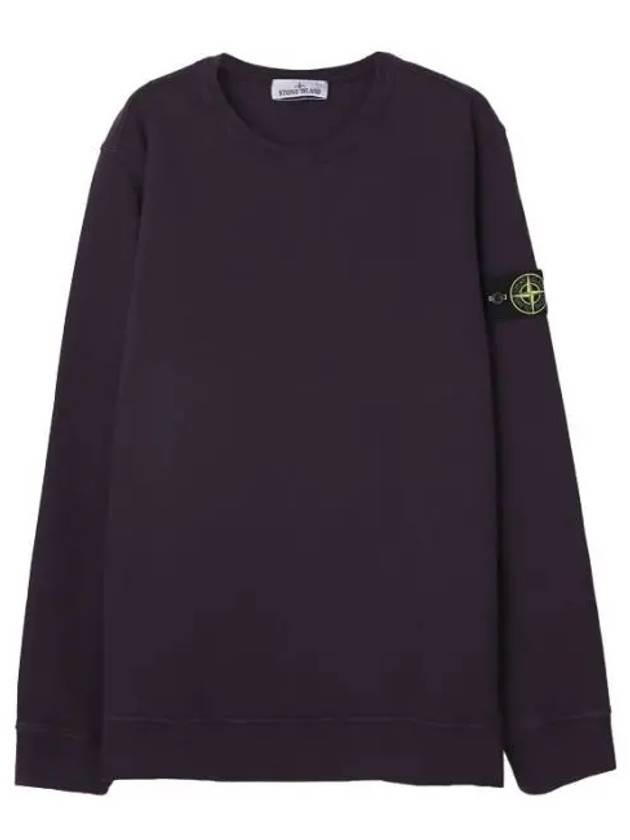 Brushed Cotton Fleece Crew Neck Sweatshirt Regular Fit Men - STONE ISLAND - BALAAN 1