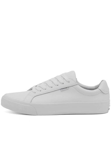 Amos Logo Leather Low Top Sneakers White - PAUL SMITH - BALAAN 1