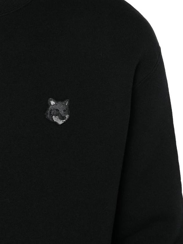 Bold Fox Head Cotton Sweatshirt Black - MAISON KITSUNE - BALAAN 3