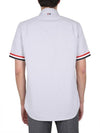 Men's Pincode Armband Short Sleeve Shirt Grey - THOM BROWNE - BALAAN 3