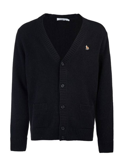 Baby Fox Patch Cosy Cardigan Black - MAISON KITSUNE - BALAAN 2