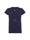 Embroided ORB Peru Short Sleeve T-Shirt Navy - VIVIENNE WESTWOOD - BALAAN 2