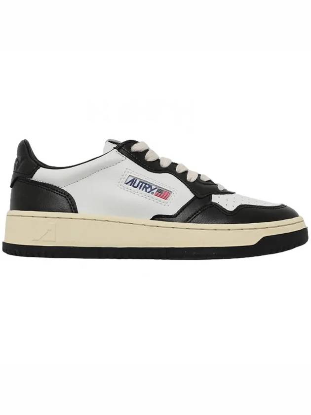 Medalist Leather Low Top Sneakers White Black - AUTRY - BALAAN 2