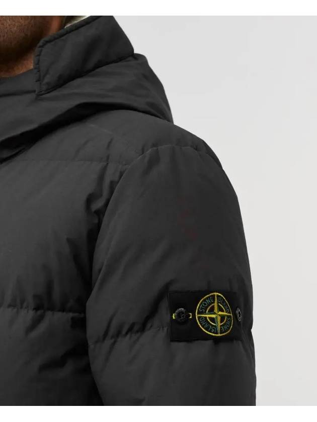 Naslan Light Watro Down Hooded Padding Black - STONE ISLAND - BALAAN 4