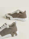 Bouncing Sneakers Mesh Suede Goatskin Beige Blanc - HERMES - BALAAN 6