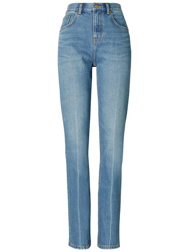 Women's Mid Rise Straight Jeans Blue - TORY BURCH - BALAAN 2