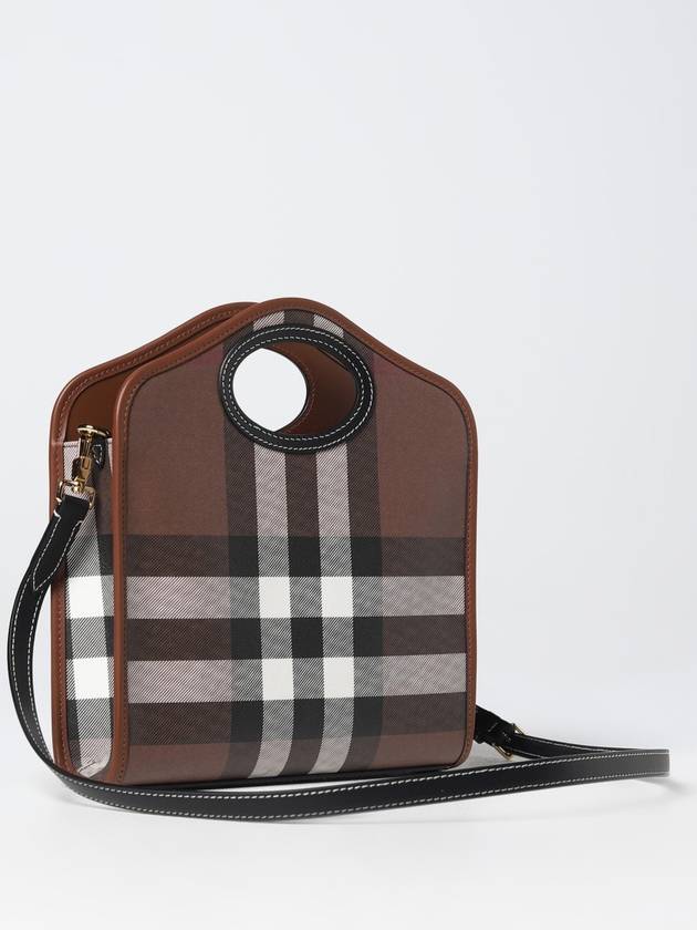 Mini Pocket Tote Bag Brown - BURBERRY - BALAAN 5