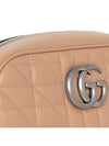 GG Marmont Matelasse Small Shoulder Bag Rose Beige - GUCCI - BALAAN 7