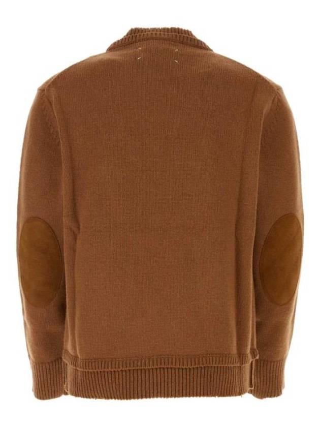 Back Stitch Elbow Patch Knit Top Camel - MAISON MARGIELA - BALAAN 3