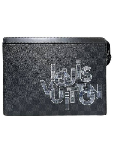 N60308 Damier Graphite Canvas Pochette Voyage MM Clutch - LOUIS VUITTON - BALAAN 1