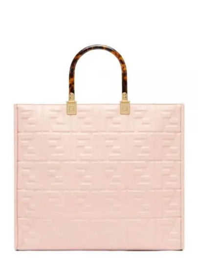 Sunshine FF Logo Medium Tote Bag Pink - FENDI - BALAAN 2