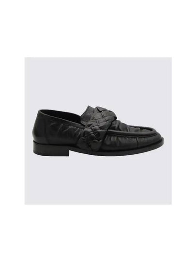 Knot Leather Loafers Black - BOTTEGA VENETA - BALAAN 2