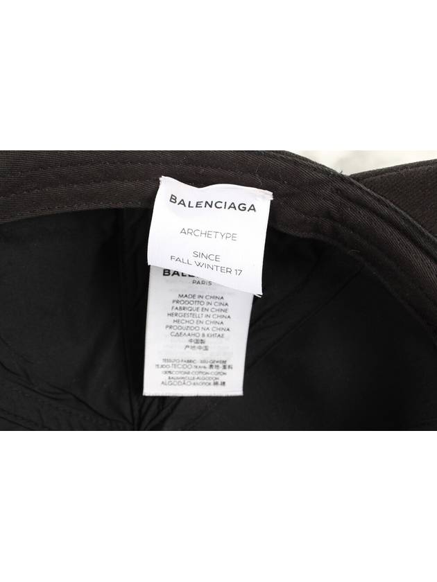 Wave logo ball cap black L - BALENCIAGA - BALAAN 6