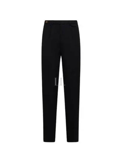 Pleated Detail Chino Straight Pants Black - BRUNELLO CUCINELLI - BALAAN 2