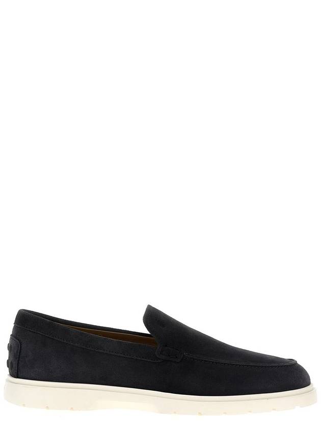 Suede Slipper Loafers Dark Grey - TOD'S - BALAAN 2