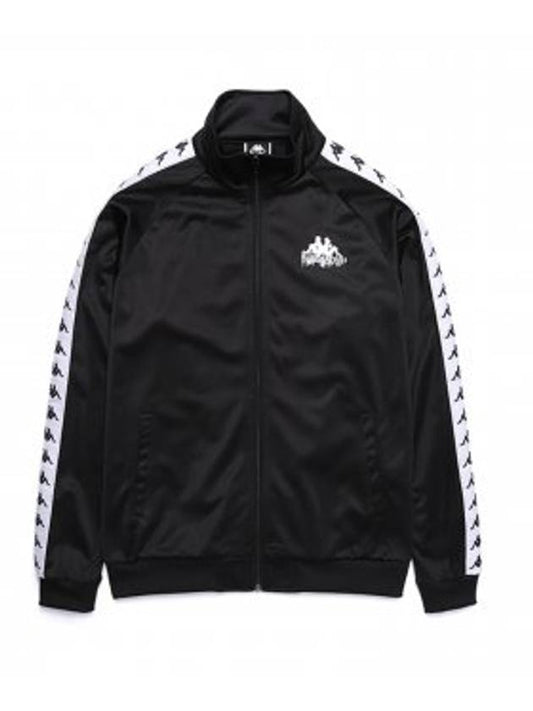 Kappa Logo Fleece Track Jacket Black - BURIED ALIVE - BALAAN 2