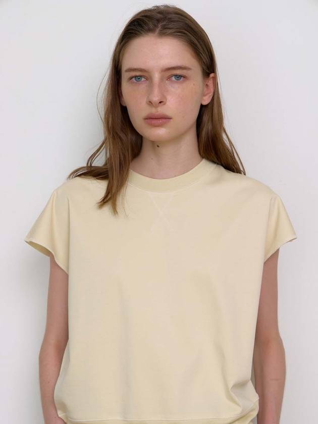 mild drop shoulder tee custard cream - KILHOUETTE - BALAAN 1