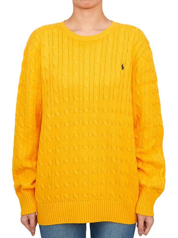 Kids cable knit 323702674069 GOLD Adult wearable - POLO RALPH LAUREN - BALAAN 1