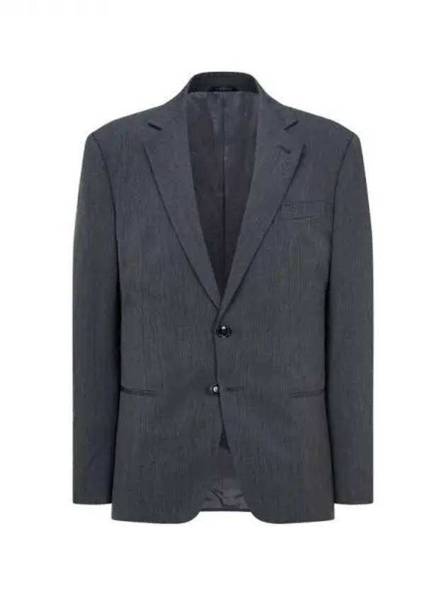 Men s no cheat lapel wool shooting jacket charcoal gray 270183 - GIORGIO ARMANI - BALAAN 1