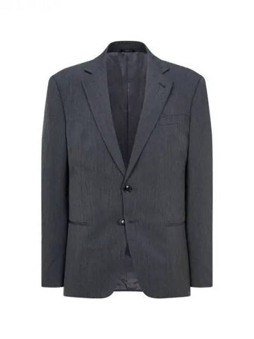 Men s no cheat lapel wool shooting jacket charcoal gray 270183 - GIORGIO ARMANI - BALAAN 1