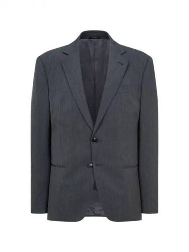 Men s no cheat lapel wool shooting jacket charcoal gray 270183 - GIORGIO ARMANI - BALAAN 1