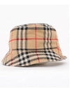 Check Cotton Bucket Hat Beige - BURBERRY - BALAAN 3