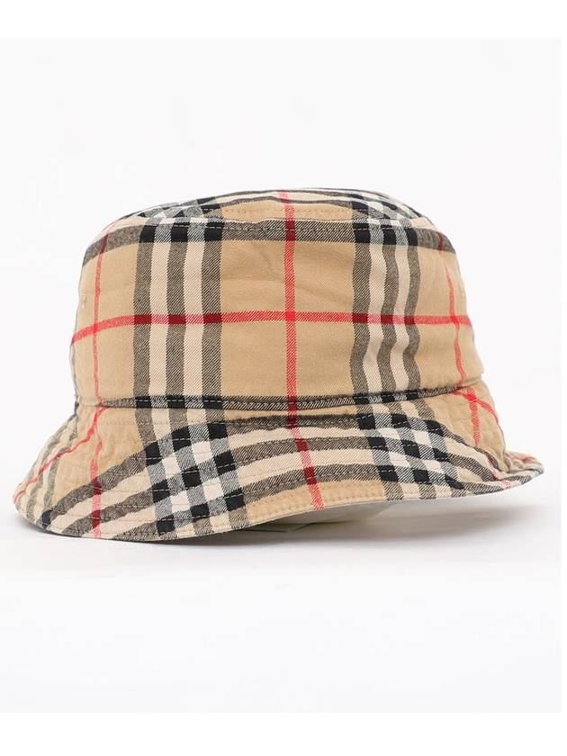 Check Cotton Bucket Hat Beige - BURBERRY - BALAAN 2