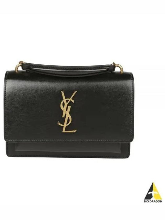 Sunset Chain Wallet Cross Bag Black - SAINT LAURENT - BALAAN 2