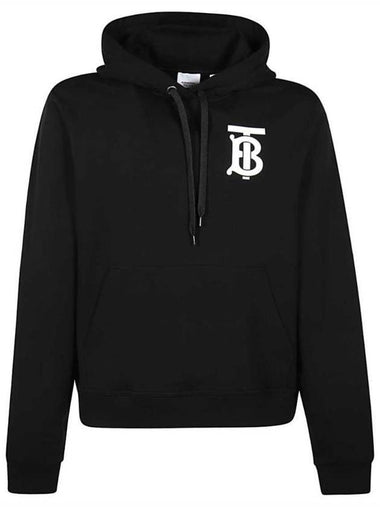 Monogram Logo Hoodie Black - BURBERRY - BALAAN 1