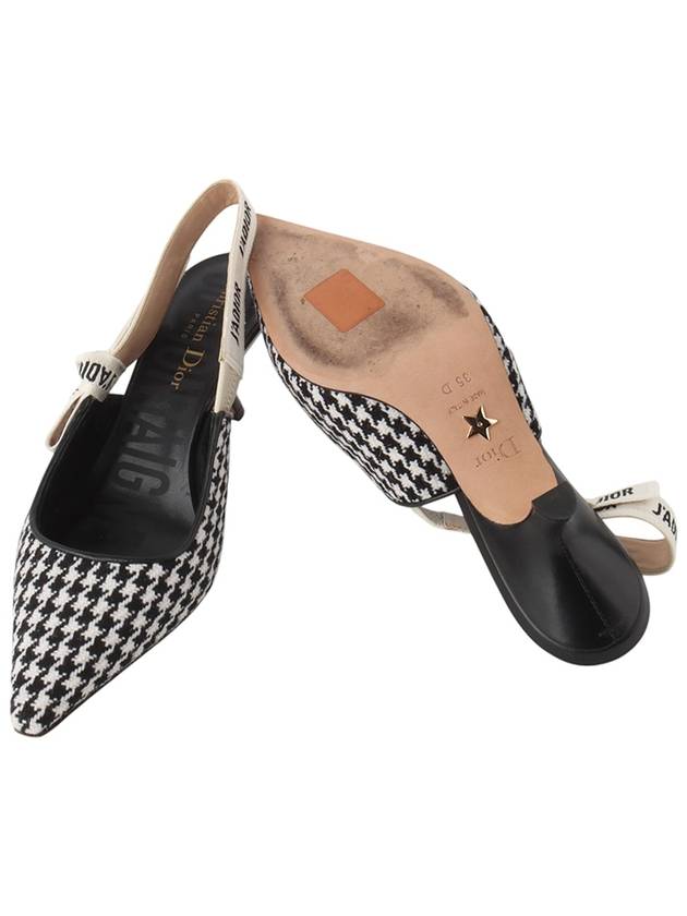 KCP555PLR Jar Houndstooth Pumps Heel Slingback Size 35 33814Y - DIOR - BALAAN 7