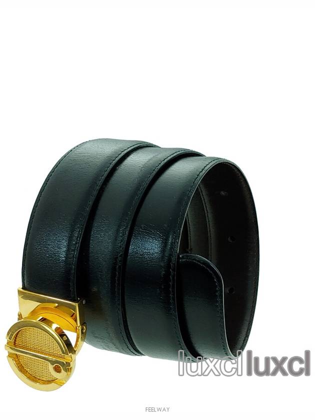 vintage leather gold belt - DUNHILL - BALAAN 10