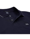 Stretch Piquet Regular Striped Collar Polo Shirt Navy - CP COMPANY - BALAAN 4