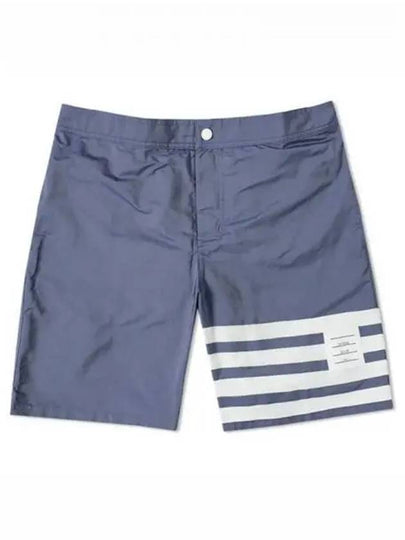 4 Bar Tech Swim Shorts Navy - THOM BROWNE - BALAAN 2