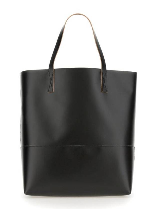 Tribeca Logo Print Tote Bag Black - MARNI - BALAAN 3