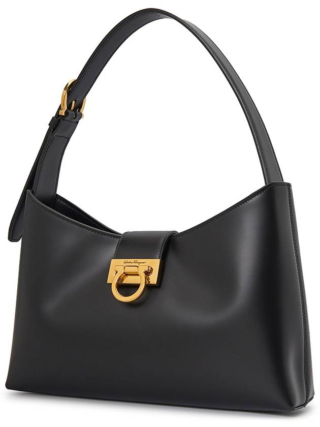 Trifolio Shoulder Bag Black - SALVATORE FERRAGAMO - BALAAN 3