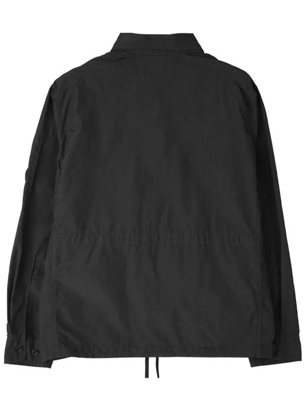 Flat Nylon Utility Over Long Sleeve Shirt Black - CP COMPANY - BALAAN 4