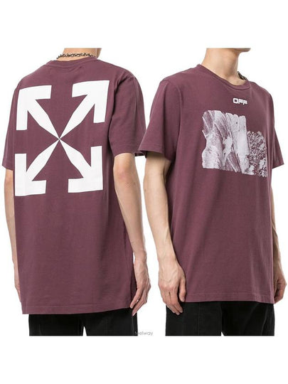 Climbing Short Sleeve T-Shirt Purple - OFF WHITE - BALAAN 2