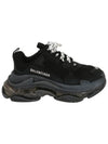 Triple S Clear Sole Low Top Sneakers Black - BALENCIAGA - BALAAN 3