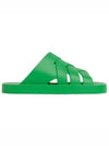 Flintston Intrecciato Matte Rubber Sandals Parakeet - BOTTEGA VENETA - BALAAN 2