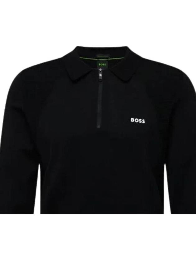 Green Momentum Lite 14 Zip Sweater 50520604 001 Life - HUGO BOSS - BALAAN 3