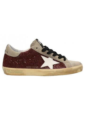 Superstar Clitter Low Top Sneakers Bordeaux - GOLDEN GOOSE - BALAAN 1