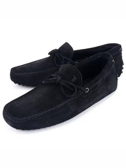 Men's Gommino Suede Driving Shoes Black - TOD'S - BALAAN 2