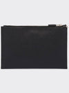 Saffiano Leather Clutch Bag Black - PRADA - BALAAN 5