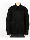 Twisted Sleeve Boxy Over Long Sleeve Shirt Black - LEMAIRE - BALAAN 3