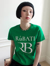 R.B Logo Short Sleeve T-shirt Green - RUBATI - BALAAN 3