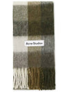 Check Mohair Muffler Green - ACNE STUDIOS - BALAAN 1