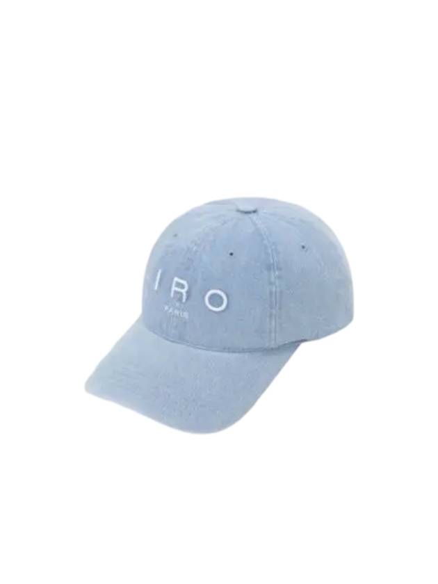 Embroidered Logo Denim Ball Cap Light Blue - IRO - BALAAN 1